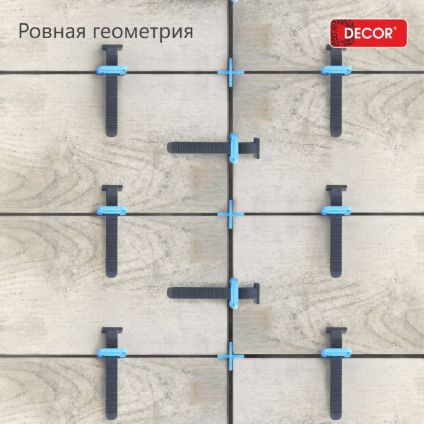 Крестик усиленный 6 мм (100шт/уп) DECOR PRO 443-0060; 11614230